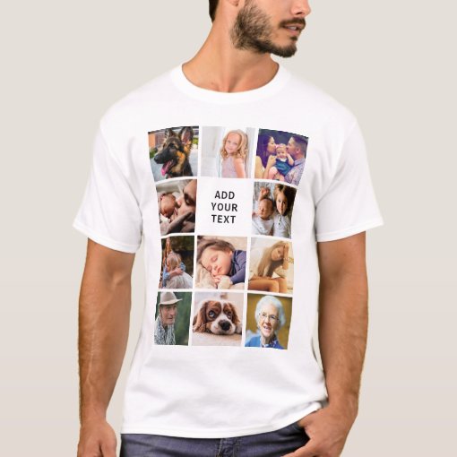 Create Your Own Photo Collage T-Shirt | Zazzle