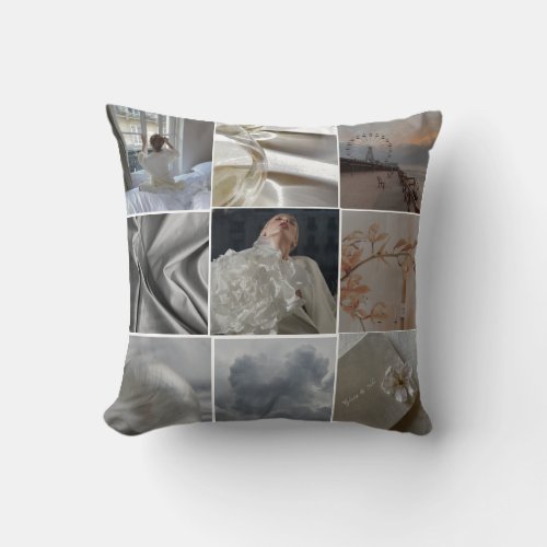Create Your Own Photo Collage Throw Pillow