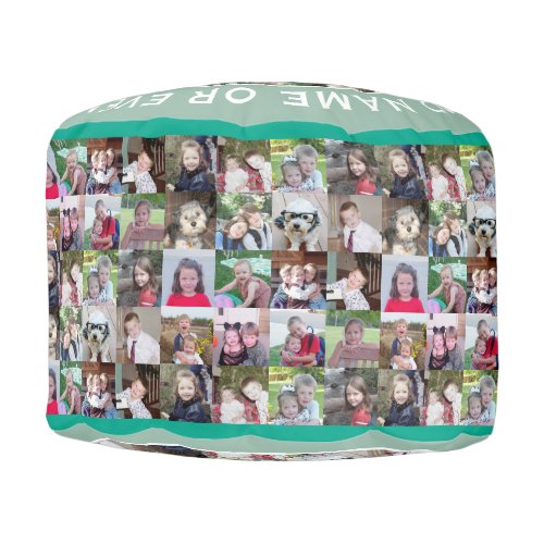 Create your own photo collage _ up to 16 Photos Pouf