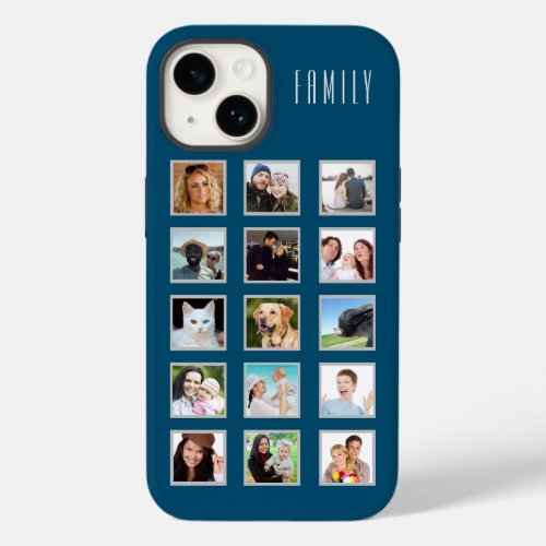 Create Your Own Photo Collage with 15 pictures Case_Mate iPhone 14 Case