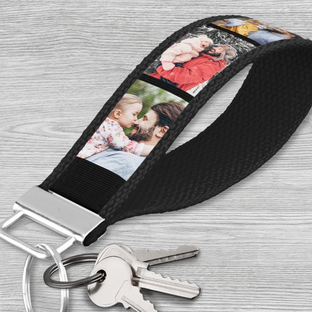 Create Your Own Photo Collage Wrist Keychain (Create Your Own Photo Collage Wrist Keychain)