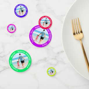 Create Your Own Photo Confetti Custom Text Name