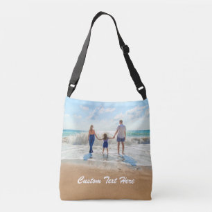 Create Your Own Photo Crossbody Bag Custom Text