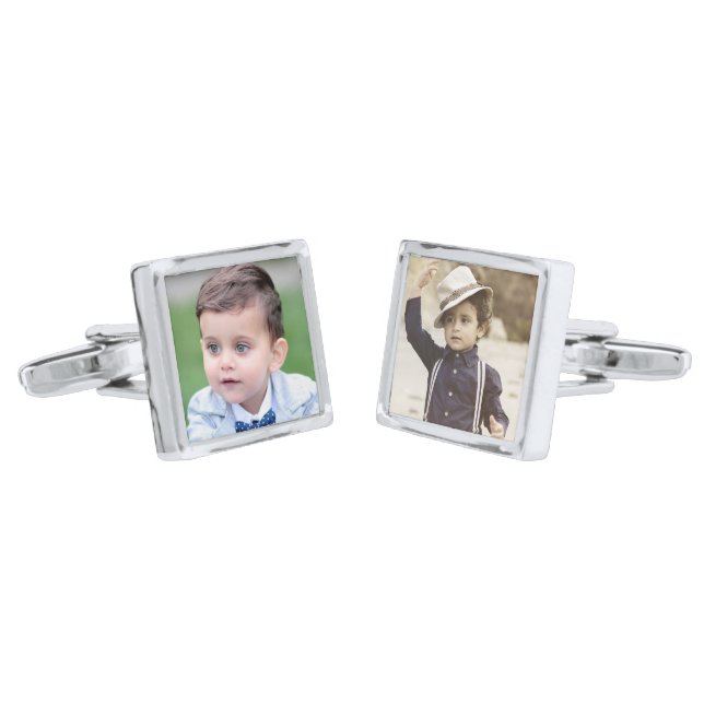 Create Your Own Photo Cufflinks (Angled)