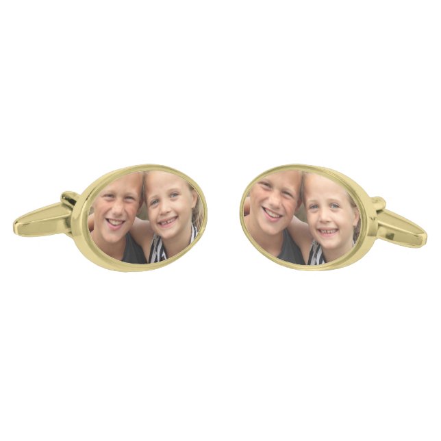Create Your Own Photo Cufflinks (Angled)