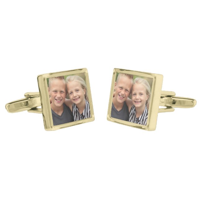 Create Your Own Photo Cufflinks (Angled)