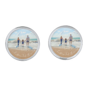 Create Your Own Photo Cufflinks Personalized Text