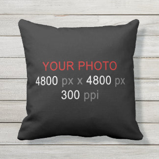 Create Your Own Photo Custom 16 Inch Throw Pillow