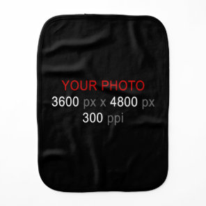 Create Your Own Photo Custom Baby Burp Cloth