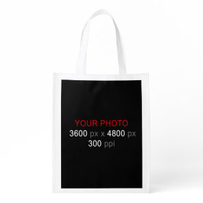 Create Your Own Photo Custom Grocery Bag
