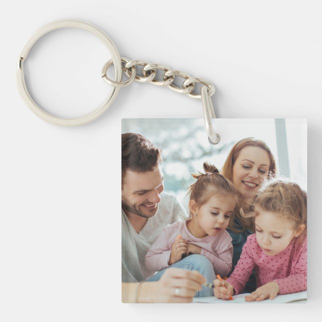 Create Your Own Photo Custom Pic DIY Keychain (Front)