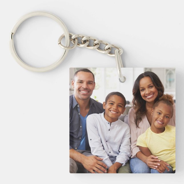 Create Your Own Photo Custom Pic DIY Keychain (Front)