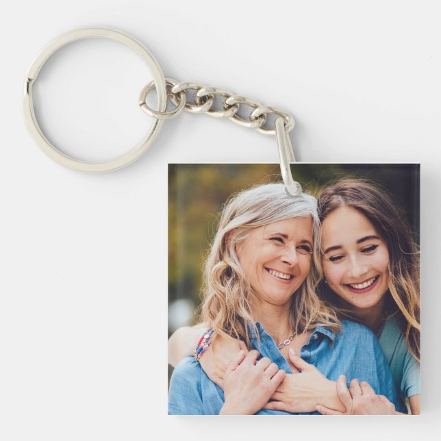 Create Your Own Photo Custom Pic DIY Keychain (Front)