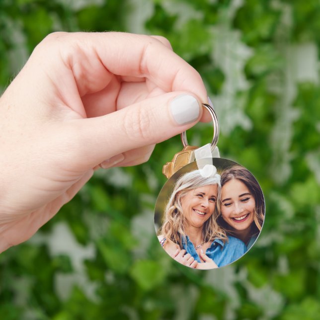 Create Your Own Photo Custom Pic DIY Keychain (Hand)