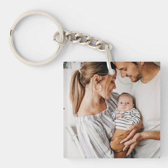 Create Your Own Photo Custom Pic DIY Keychain (Front)