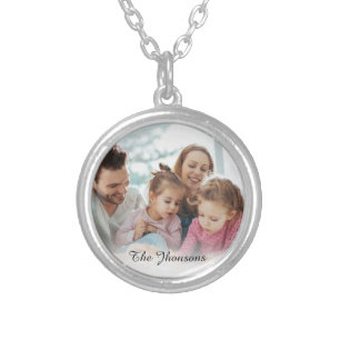 Create Your Own Photo Custom Pic DIY Silver Plated Necklace