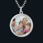 Create Your Own Photo Custom Pic DIY Silver Plated Necklace<br><div class="desc">Create something truly meaningful with a custom design made just for you. Add your favorite photo to transform a special moment into a personal keepsake that tells your story. Whether it’s a cherished memory, a loved one, or a moment that makes you smile, your image is printed with care to...</div>