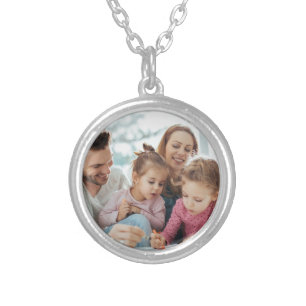 Create Your Own Photo Custom Pic DIY Silver Plated Necklace