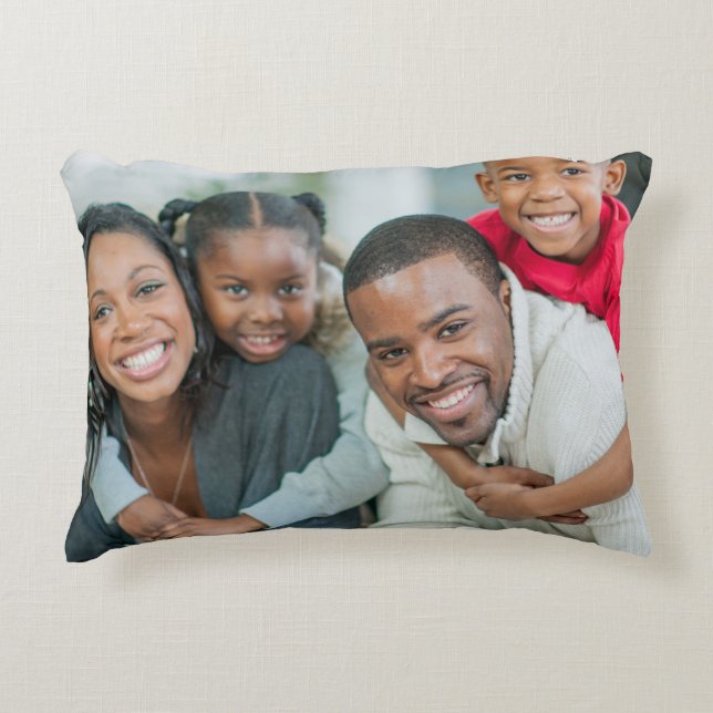 Create Your Own Photo Custom Pic Double Sided Accent Pillow (Front)