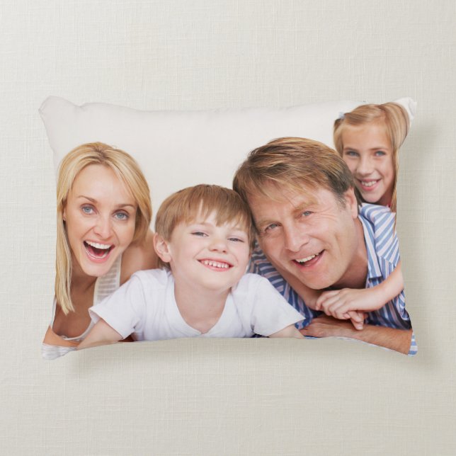 Create Your Own Photo Custom Pic Double Sided Accent Pillow (Front)