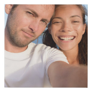Create Your Own Photo Custom Pic Double Sided Faux Canvas Print