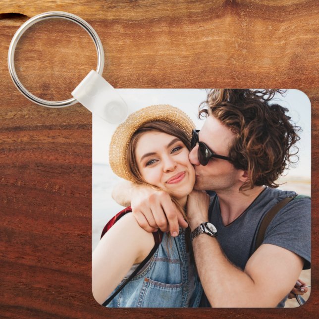 Create Your Own Photo Custom Pic Double Sided Keychain (Front)