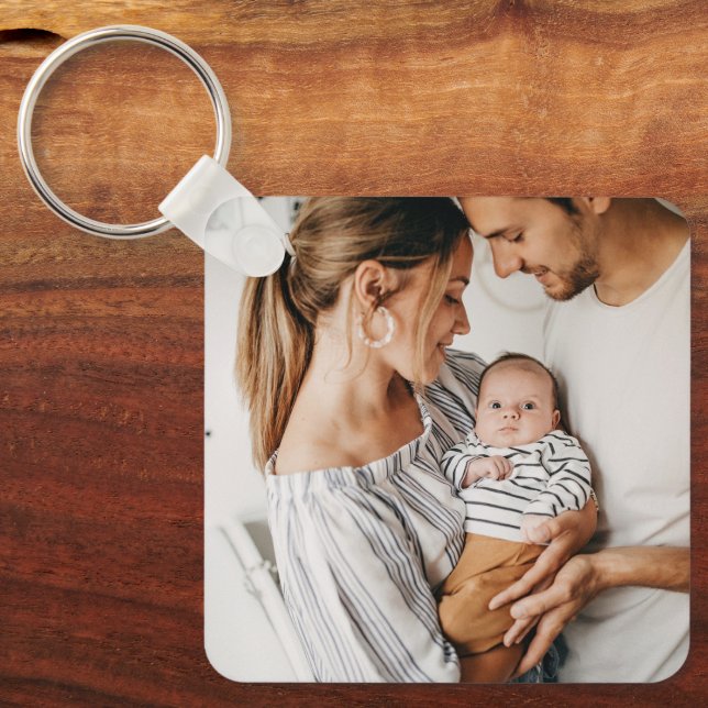 Create Your Own Photo Custom Pic Double Sided Keychain (Front)