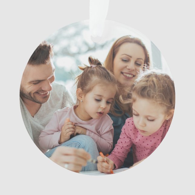 Create Your Own Photo Custom Pic Double Sided Ornament (Front)