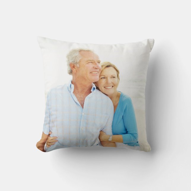 Create Your Own Photo Custom Pic Double Sided Throw Pillow (Front)