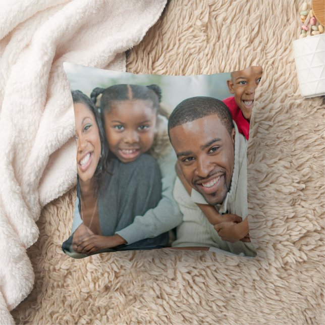 Create Your Own Photo Custom Pic Double Sided Throw Pillow (Blanket)