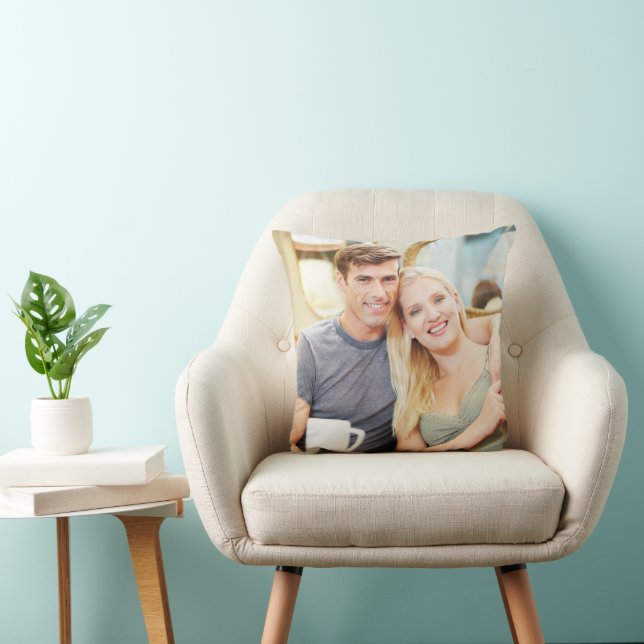 Create Your Own Photo Custom Pic Double Sided Throw Pillow (Chair)