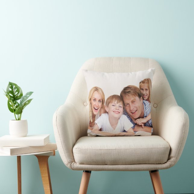 Create Your Own Photo Custom Pic Double Sided Throw Pillow (Chair)