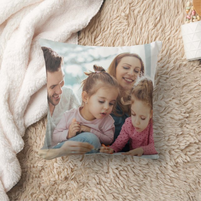 Create Your Own Photo Custom Pic Double Sided Throw Pillow (Blanket)
