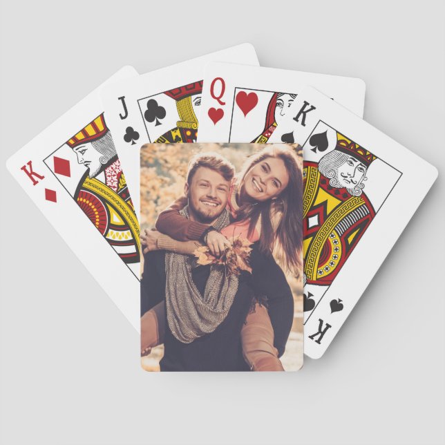 Create Your Own Photo Custom Pic Poker Cards (Back)