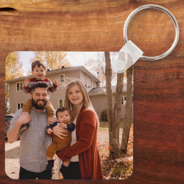 Create Your Own Photo Custom Picture DIY  Keychain (Back)
