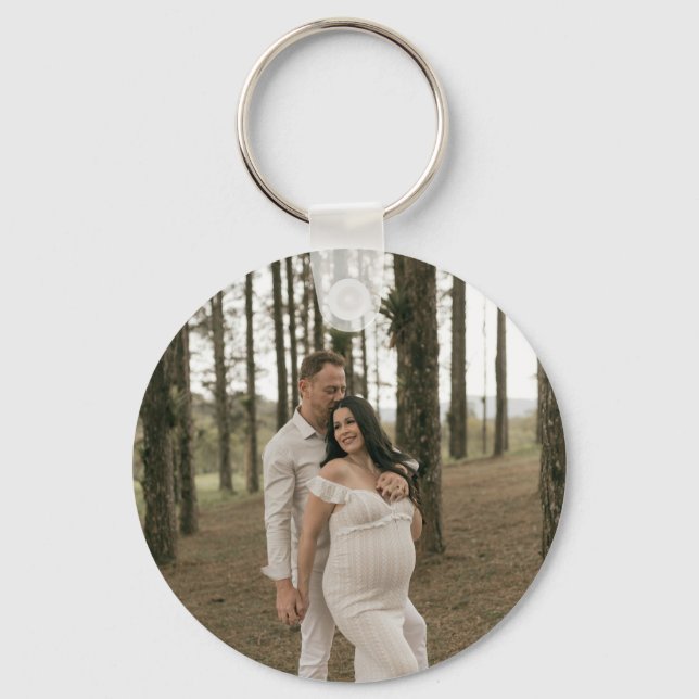 Create Your Own Photo Custom Picture DIY Keychain (Front)