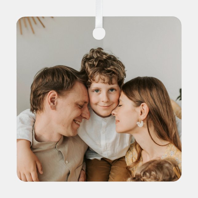 Create Your Own Photo Custom Picture DIY  Metal Ornament (Front)