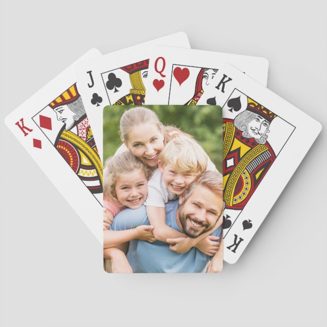 Create Your Own Photo Custom Picture DIY Poker Cards (Back)