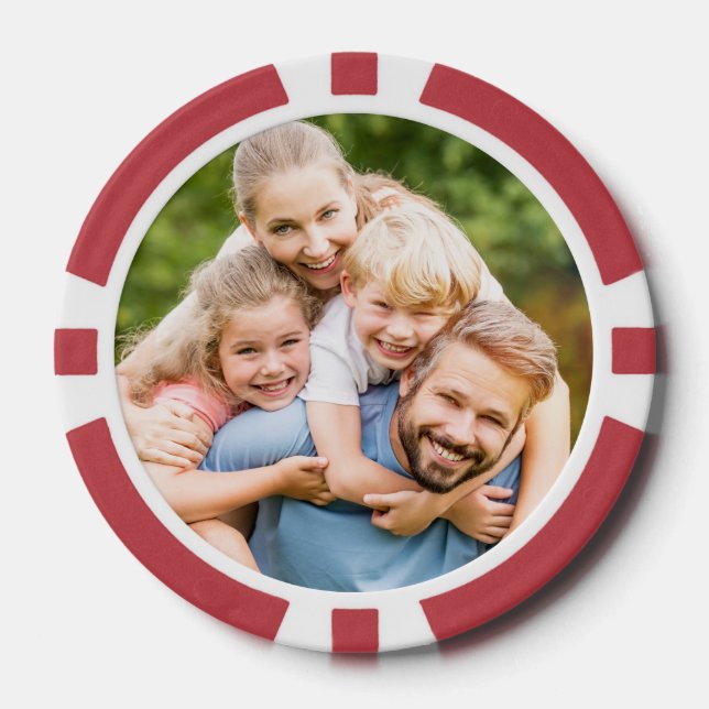Create Your Own Photo Custom Picture DIY Poker Chips (Front)