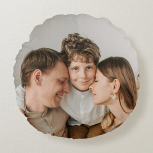 Create Your Own Photo Custom Picture DIY  Round Pillow