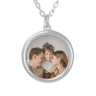 Create Your Own Photo Custom Picture DIY  Silver Plated Necklace