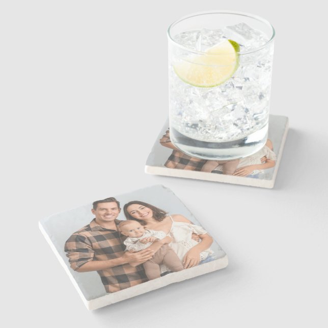 Create Your Own Photo Custom Picture DIY  Stone Coaster (Side)