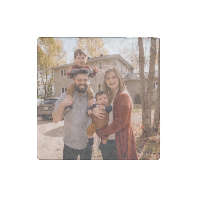 Create Your Own Photo Custom Picture DIY  Stone Magnet (Front)