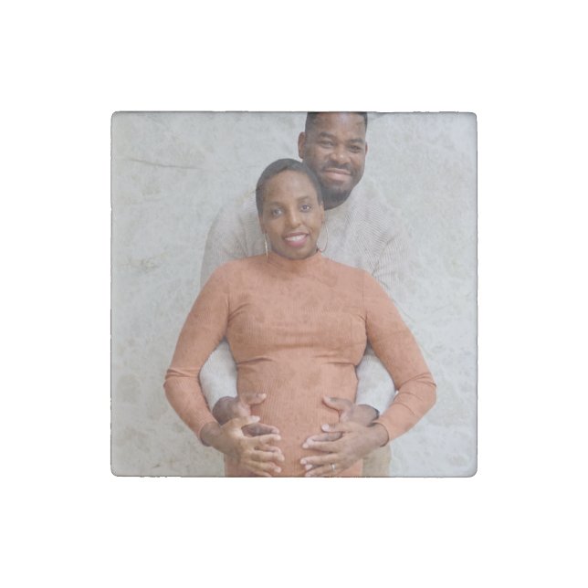 Create Your Own Photo Custom Picture Stone Magnet (Front)