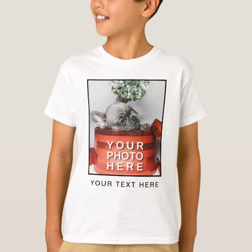 Create Your Own Photo  Custom Text T_Shirt