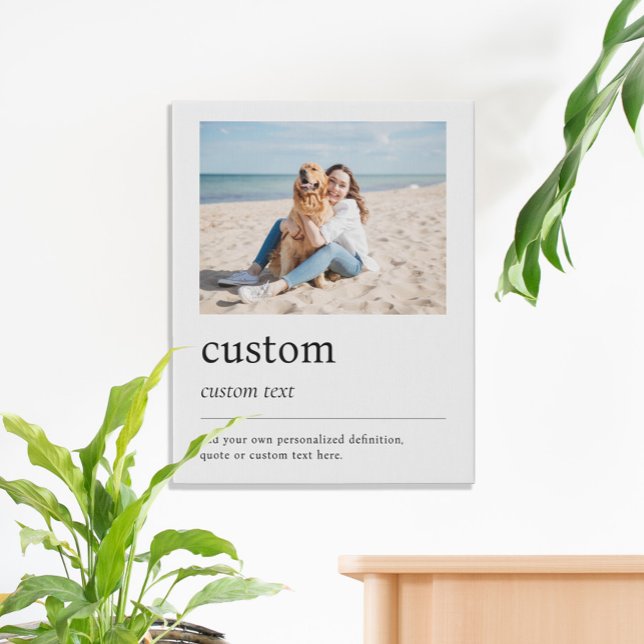 Create Your Own Photo Definition Faux Canvas Print (Creator Uploaded)