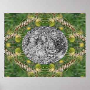 Create Your Own Photo Dried Summer Grass Frame Poster