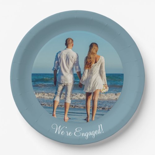 Create Your Own Photo Engagement Paper Plate