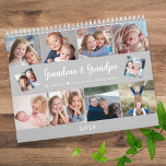 Create Your Own Photo Family Modern Script 2026 Calendar<br><div class="desc">Create your own 2026 photo calendar for Grandma and Grandad,  featuring modern script typography. Add your own family photos to make a personalized keepsake they’ll treasure all year. A cute and thoughtful Christmas gift idea!</div>