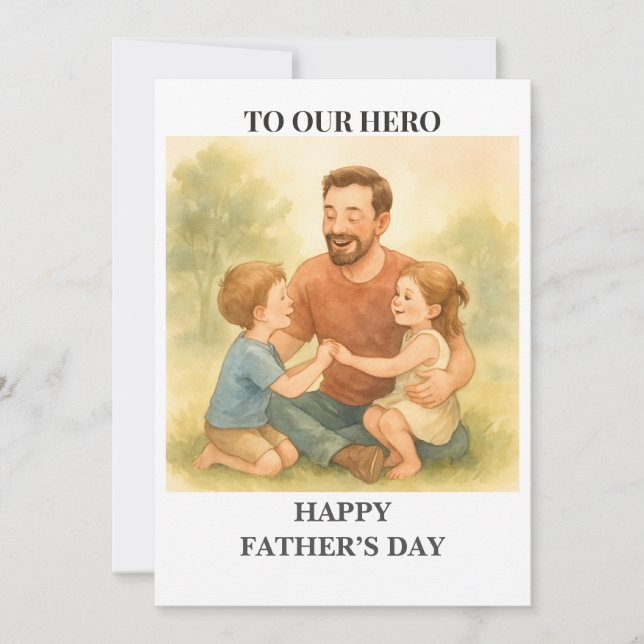 Create your own PHOTO  Father's day card (Front)